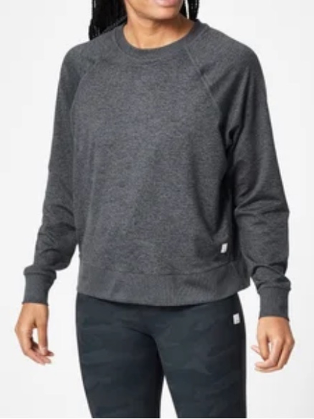 Vuori Halo dark gray crewneck long sleeve